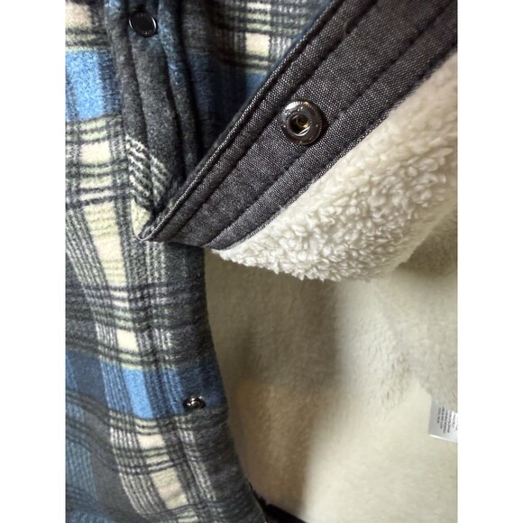 NEW O'NEILL Spruce Super Fleece Sherpa Lined Shirt Jacket Men's Snap Button SM - Picture 7 of 11